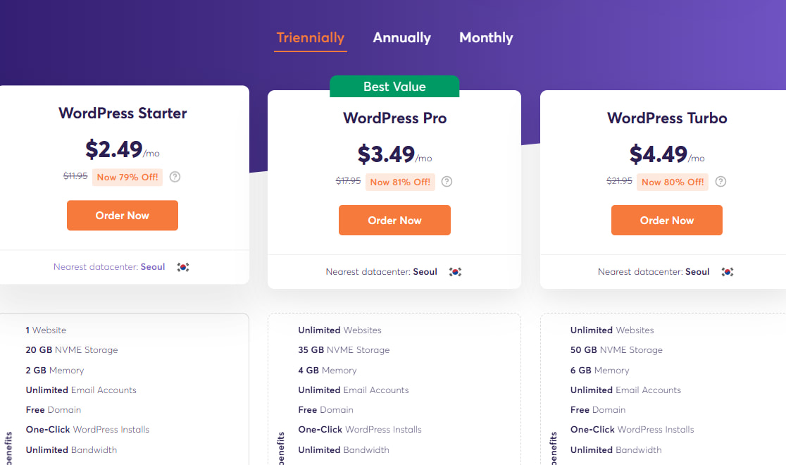 ChemiCloud WordPress主机方案价格