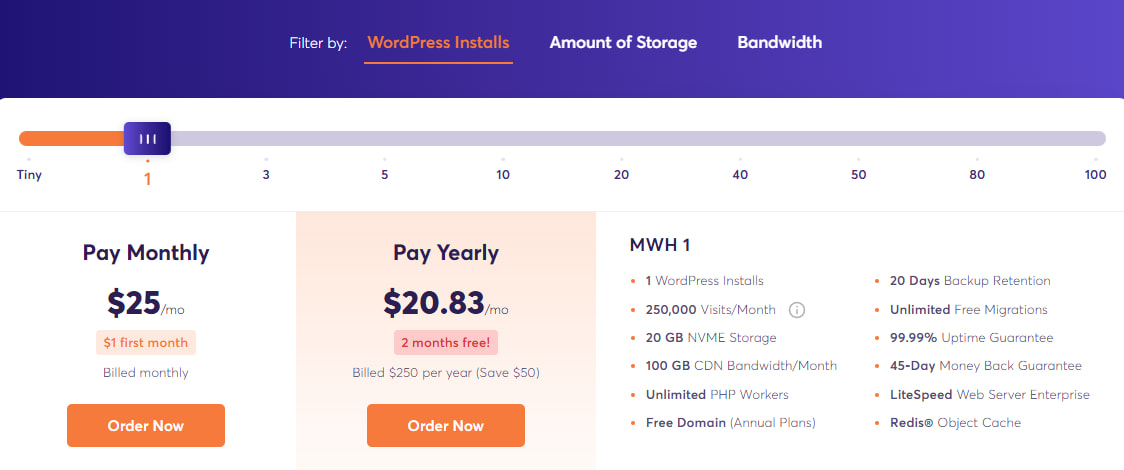 ChemiCloud WordPress主机托管方案价格