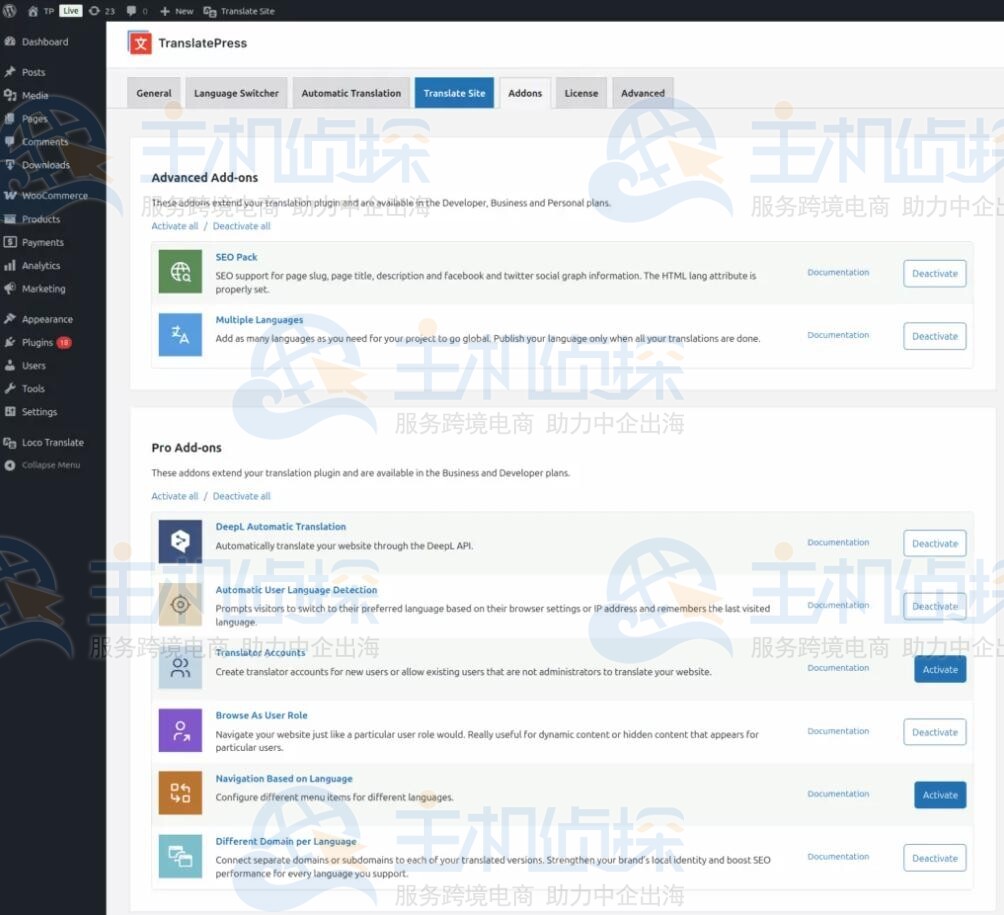 为每种语言配置域名