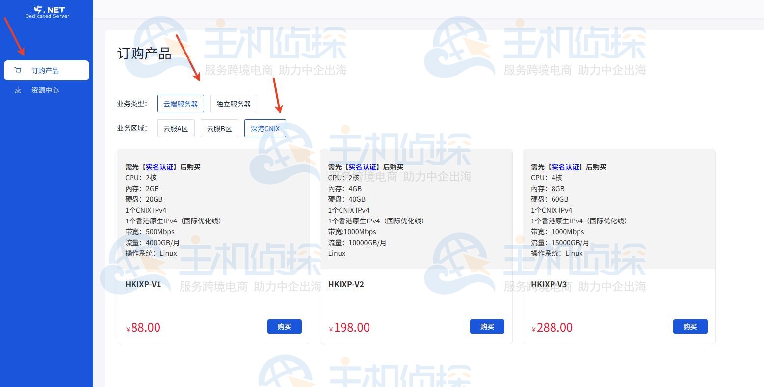 V5 Server“深港IXP”云服务器