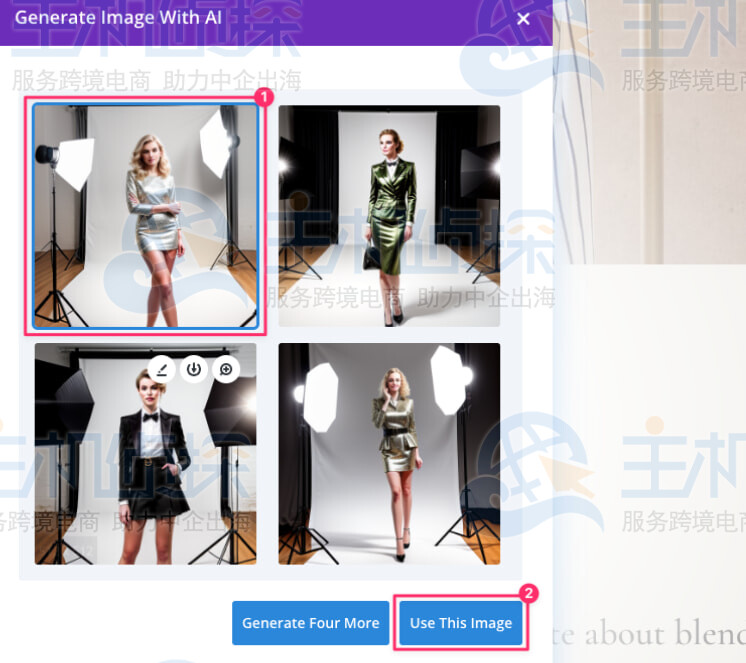 单击使用此图像按钮