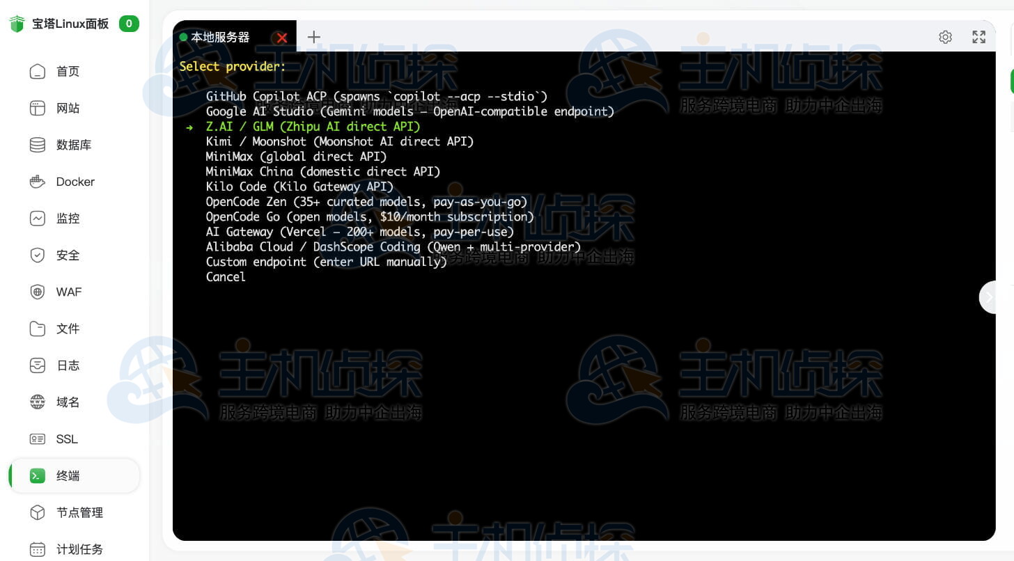 填写API Key和接口地址