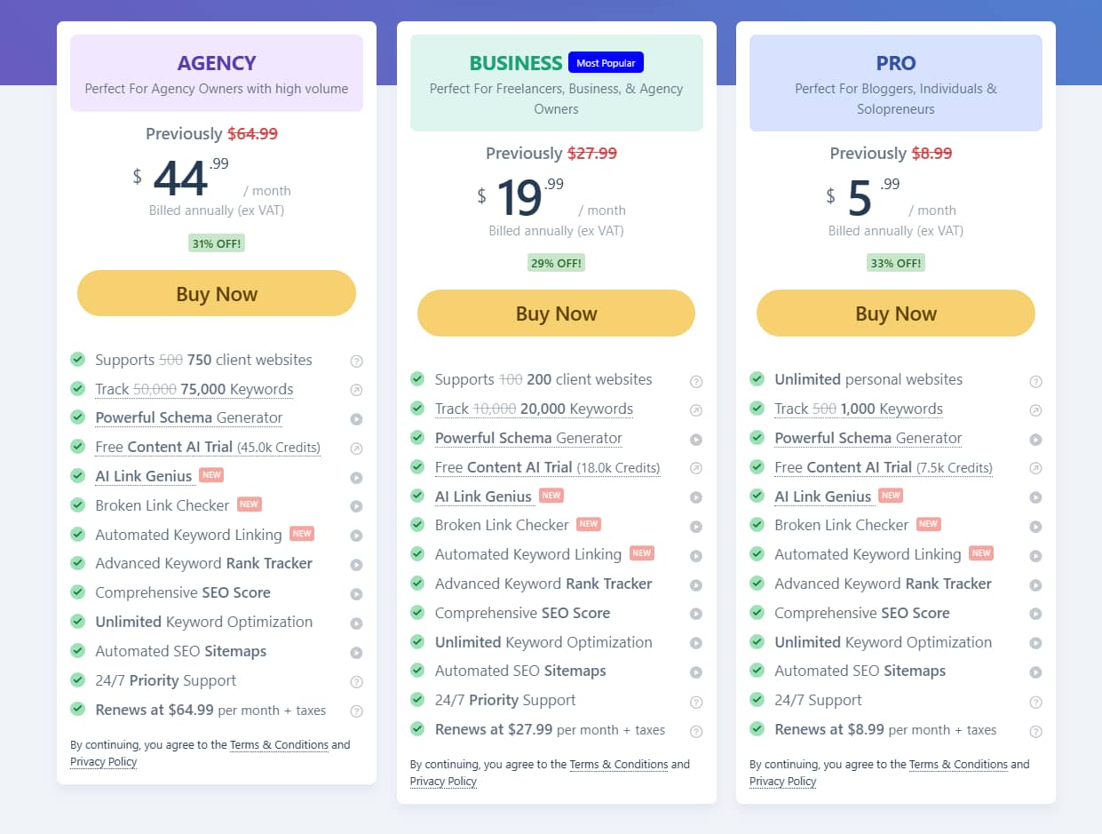 Rank Math春季特惠方案价格