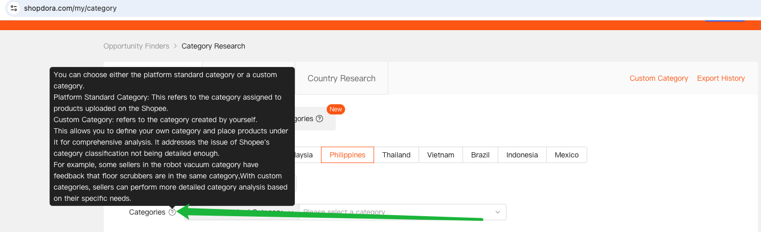 Shopdora互动提示