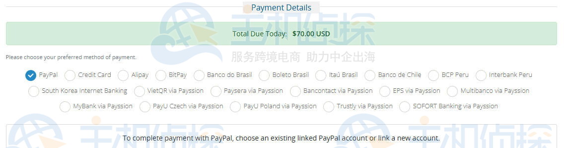 SpinServers支付方式