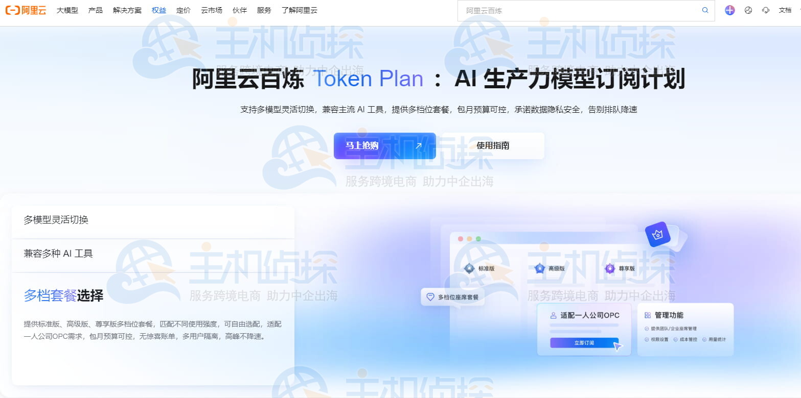 购买Token Plan团队版