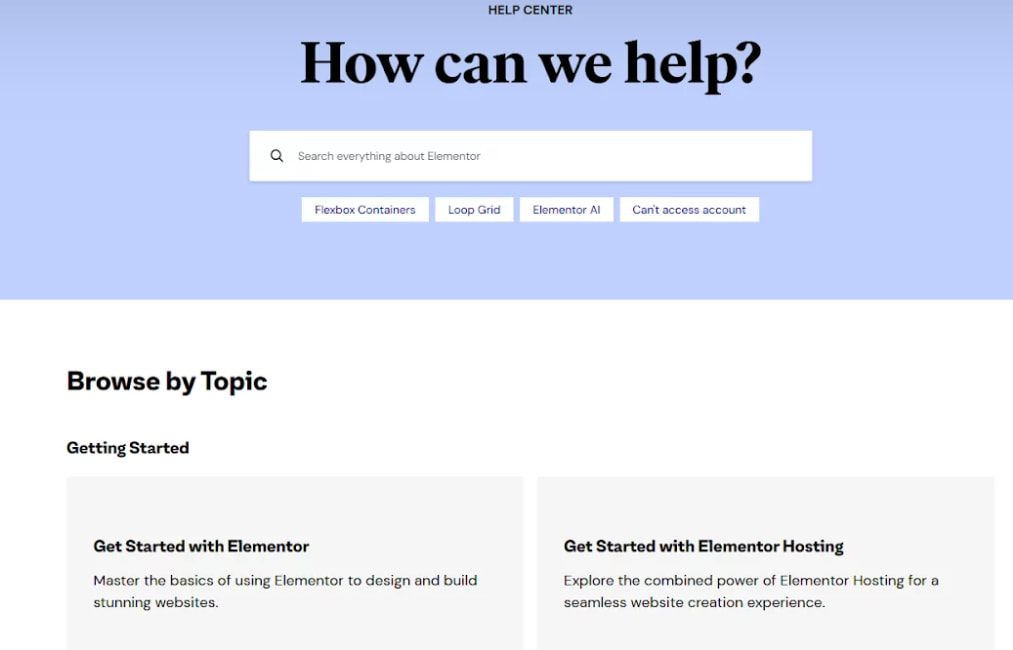 Elementor Hosting主机知识库