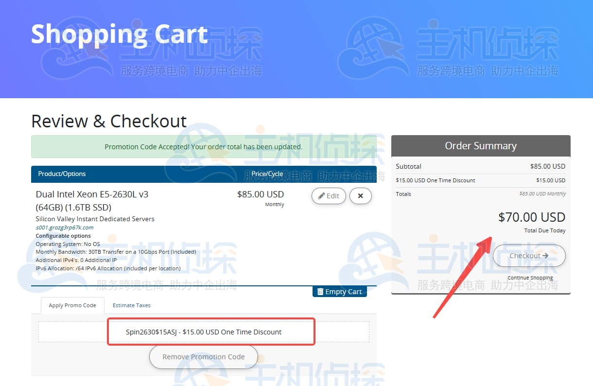 SpinServers优惠码