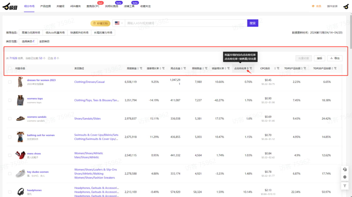 标项的详细说明