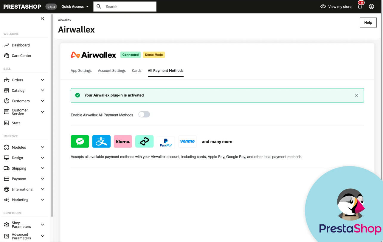 PrestaShop 商户现可通过 Airwallex 收单插件轻松收款