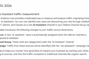 Google Analytics新增“AI 助手”