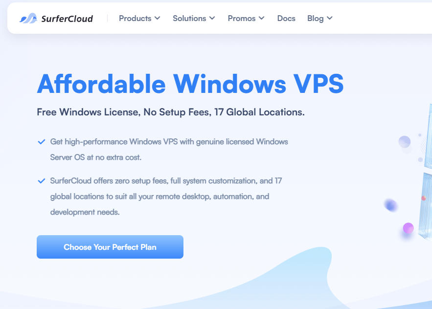 SurferCloud Windows VPS年付半价