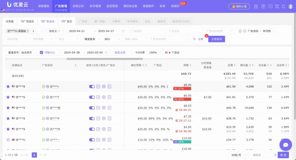 否定投放