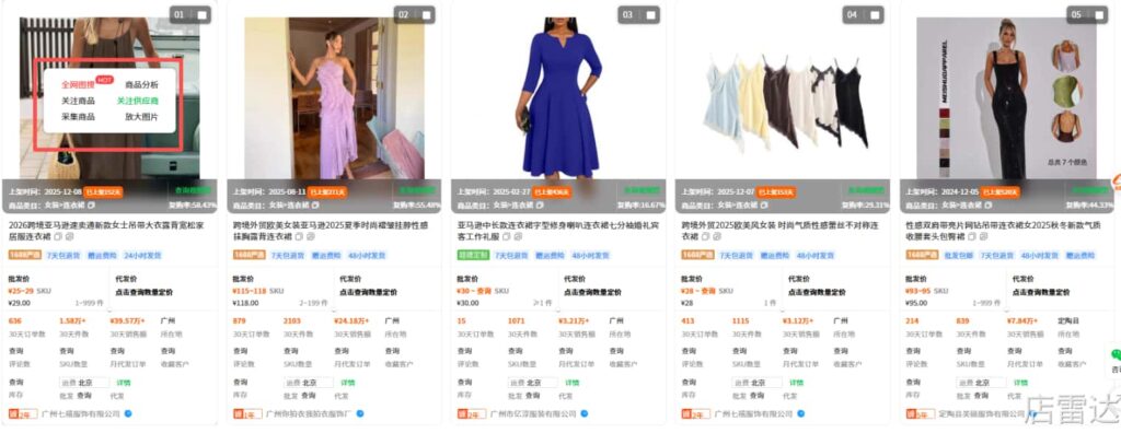 六项商品功能
