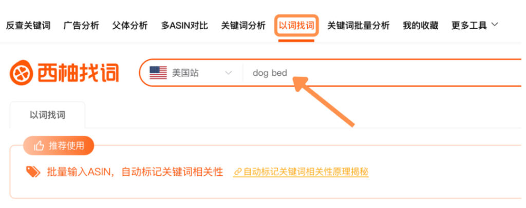 以词找词