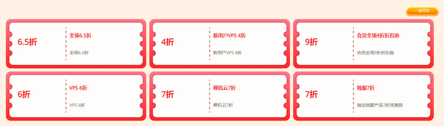 RakSmart优惠券包