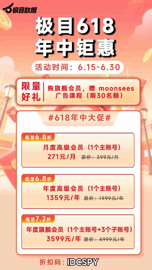 极目数据618年中大促活动方案