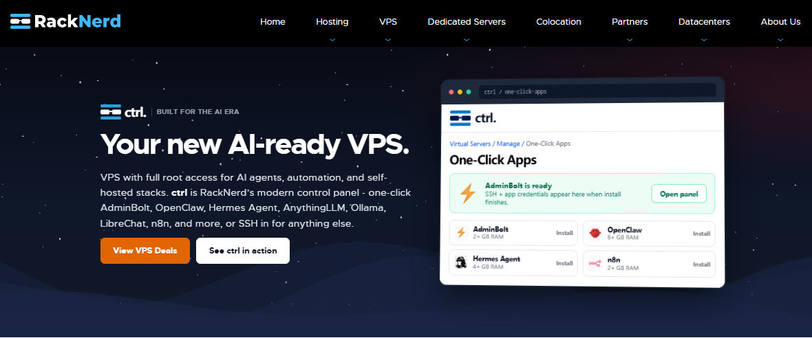 RackNerd全新推出AI专用VPS